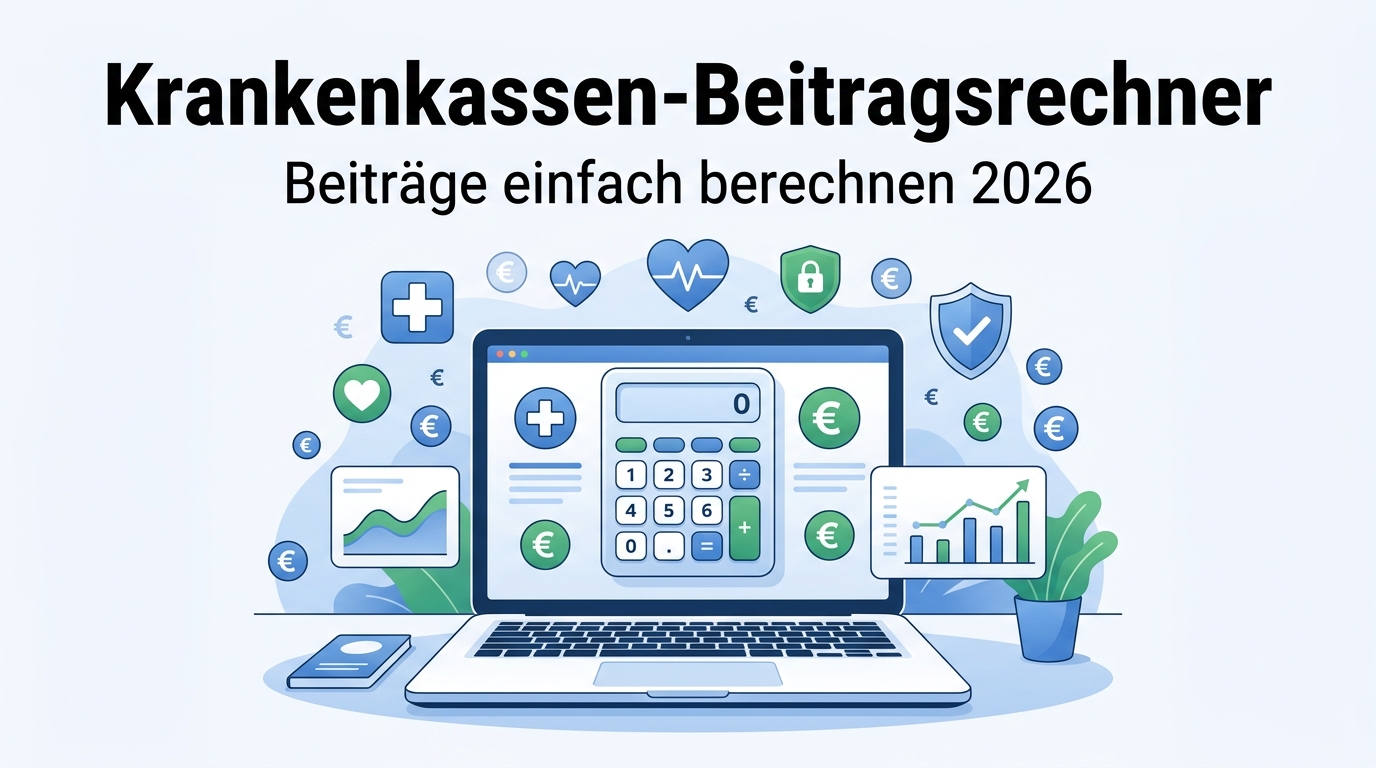 Du betrachtest gerade Krankenkassen-Beitragsrechner 2026 ✓ GKV-Beitrag & Zusatzbeitrag berechnen