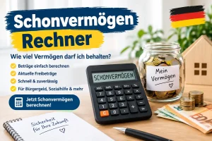 Mehr über den Artikel erfahren Schonvermögen Rechner – Neue Freibeträge nach Bürgergeld-Reform erklärt