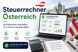 Mehr über den Artikel erfahren Steuerrechner Österreich 2026: Berechnen Sie Ihre Einkommensteuer einfach online