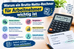 Mehr über den Artikel erfahren Warum ein Brutto-Netto-Rechner für Arbeitnehmer wichtig ist