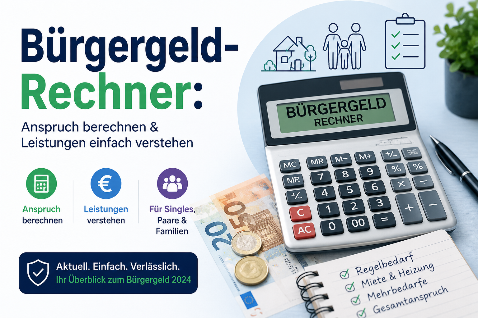 Du betrachtest gerade Bürgergeld-Rechner 2026: Wie viel Bürgergeld steht Ihnen wirklich zu?