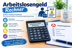 Mehr über den Artikel erfahren Arbeitslosengeld-Rechner 2026: So viel ALG 1 bekommst du wirklich